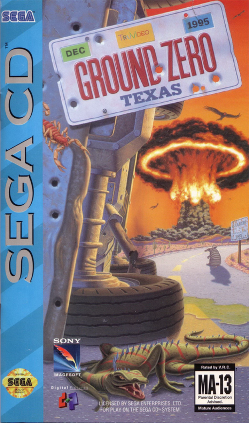 Ground Zero Texas (USA) (Disc 1) Sega CD Game Cover